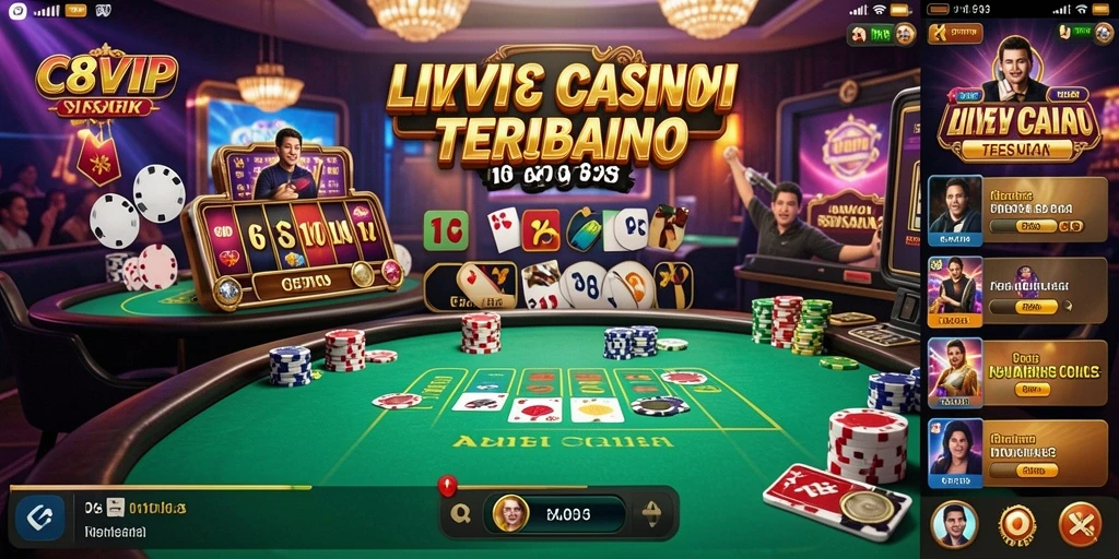 Tampilan gameplay menarik C8VIP yang mengasyikkan.