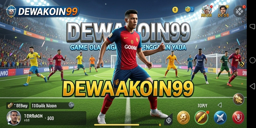 Screenshot gameplay DEWAKOIN99 dengan aksi olahraga yang mendebarkan.