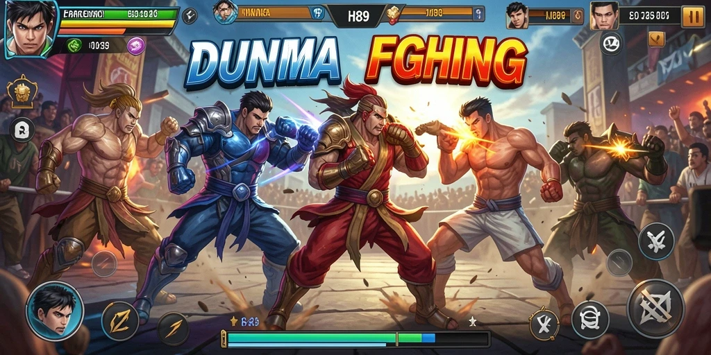Screenshot H89 menunjukkan aksi pertarungan yang dinamis dan seru.