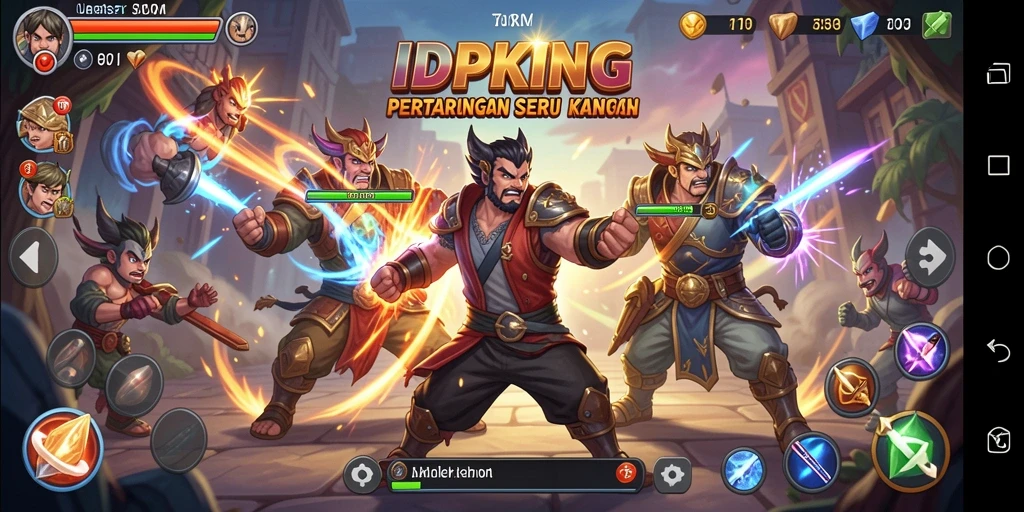 Tampilkan aksi seru pertarungan karakter di IDPKING.