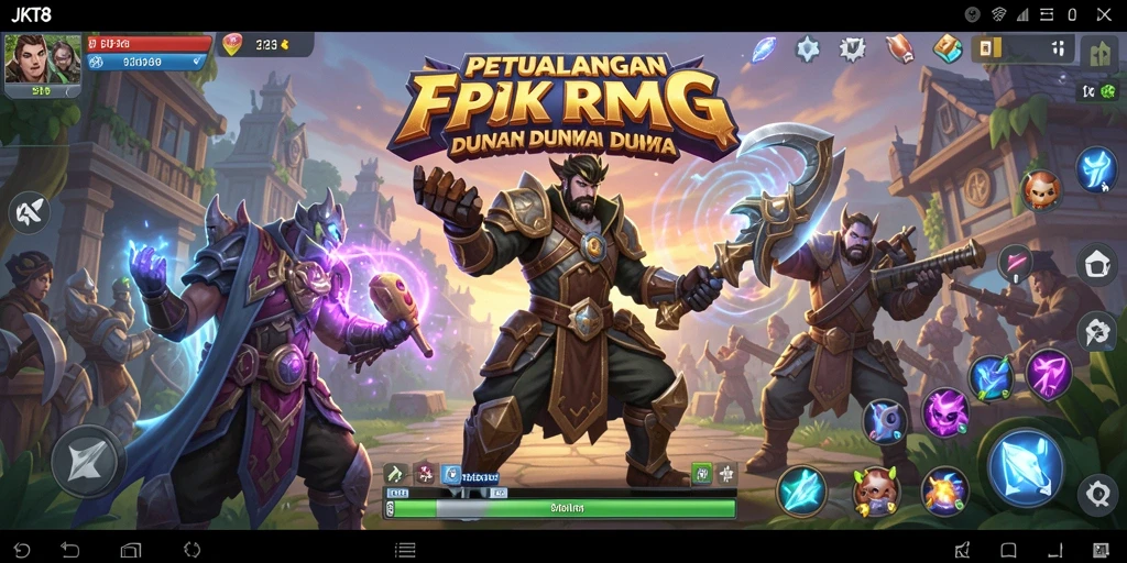 Tangkapan layar utama JKT8 menunjukkan aksi pertempuran yang mendebarkan.
