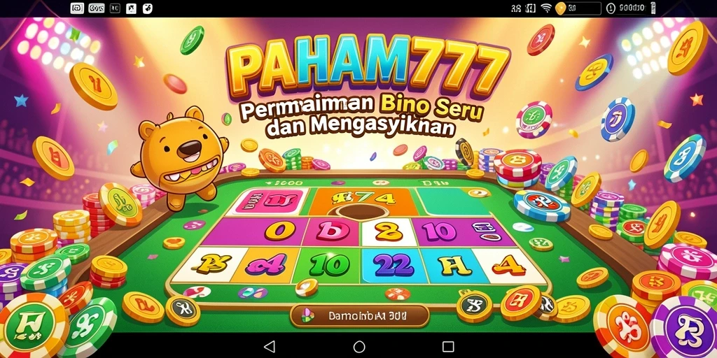Tampilan permainan Bingo yang seru dan interaktif dalam PAHAM777.