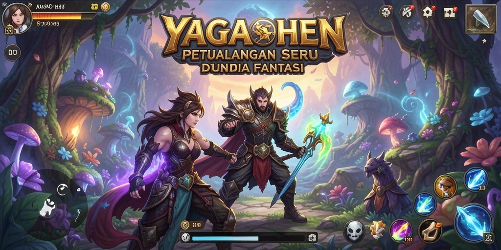 Gameplay seru dalam dunia petualangan YAGAOHEN yang penuh warna.